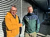 Daglig leder og eier, Kjell Andersen, og kjededirektør i XL-BYGG, Are Ellingsve. Håndtrykk