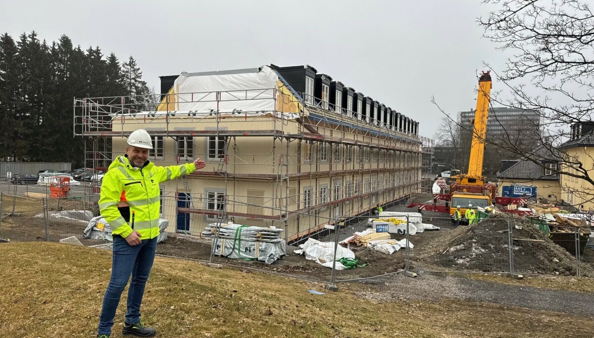 Moderne modulbygg på Blindern studenterhjem