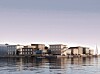 Illustrasjon av Studentbyen i Fiskerihavnen