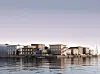 Illustrasjon av Studentbyen i Fiskerihavnen