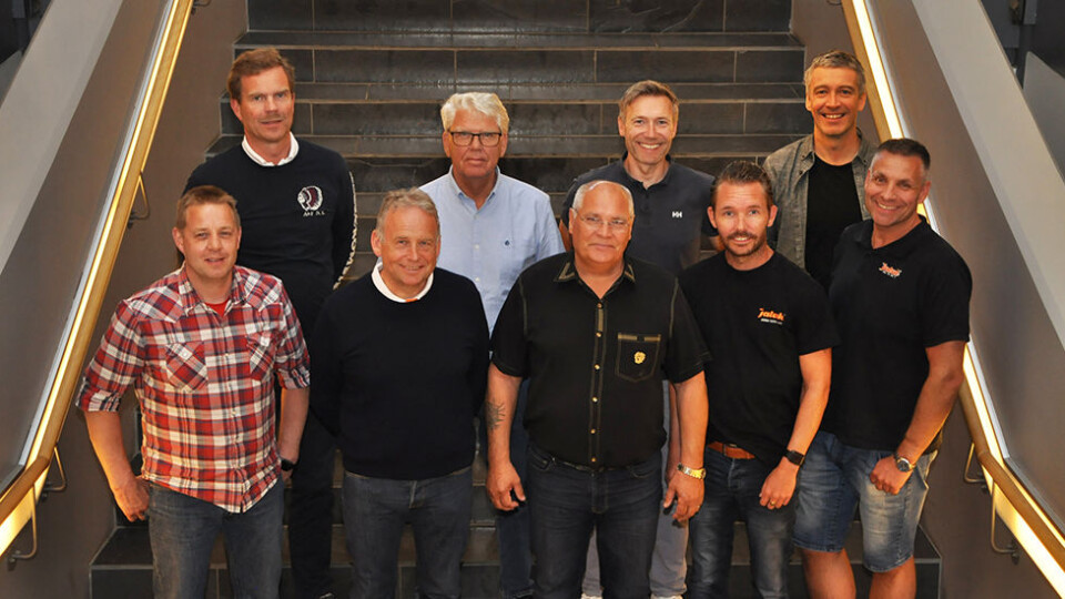 NTF: Styret foran fra venstre: Tor Raymond Bjørkli, Rune Sandbakk, Jan Håkonsen, Tommy Nordnes og Marco Johansson. Teknisk utvalg bakerst fra venstre: Bjørn Norum, Håvard Thorsrud, Christoffer Aas Clementz og Kjell Arve Bjørnestad. Foto: NTF