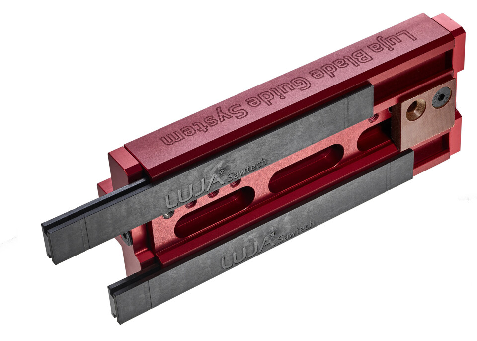 NYTT: Luja Blade Guide System™ er et todelt system med styrestrimmel, som gir maksimal stabilitet og minimal varmeutvikling.