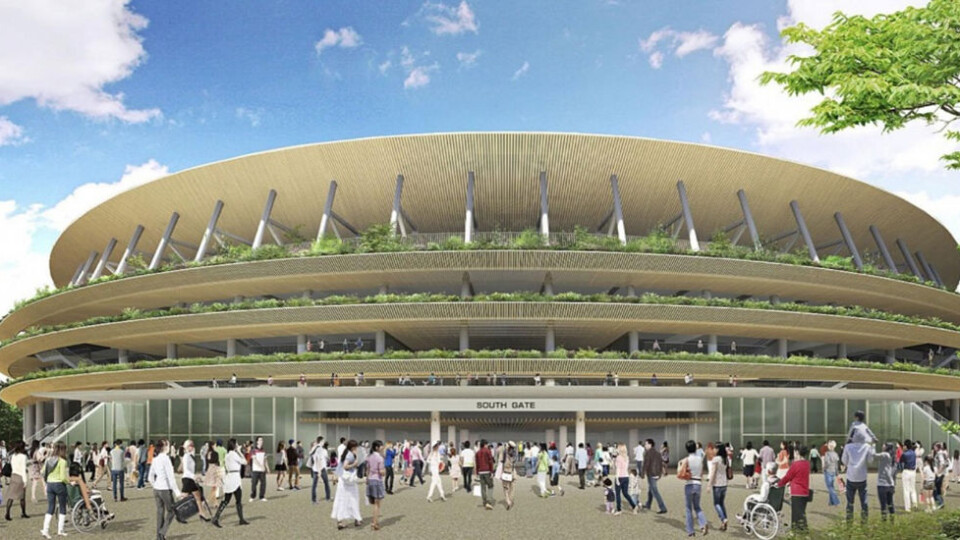 I TRE: En stadion i tre for 80.000 mennesker er ikke vanlig. Foto: The Japan Sports Council