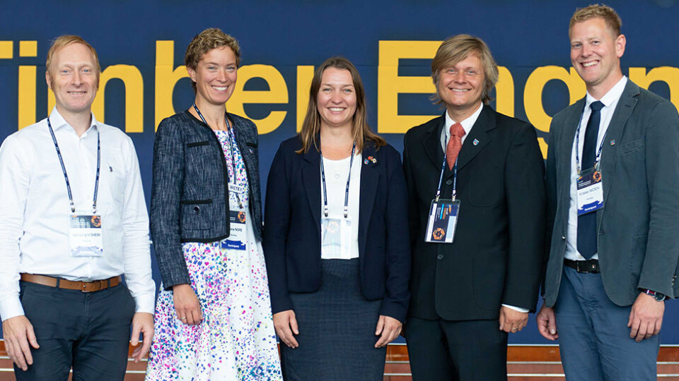 DELEGASJON: Den norske delegasjonen fra v: Sveinung Nesheim, Kristine Nore Elin Sagbråten, Anders Q. Nyrud og Nore Krister Moen. Foto: Knut Werner Lindeberg Alsén