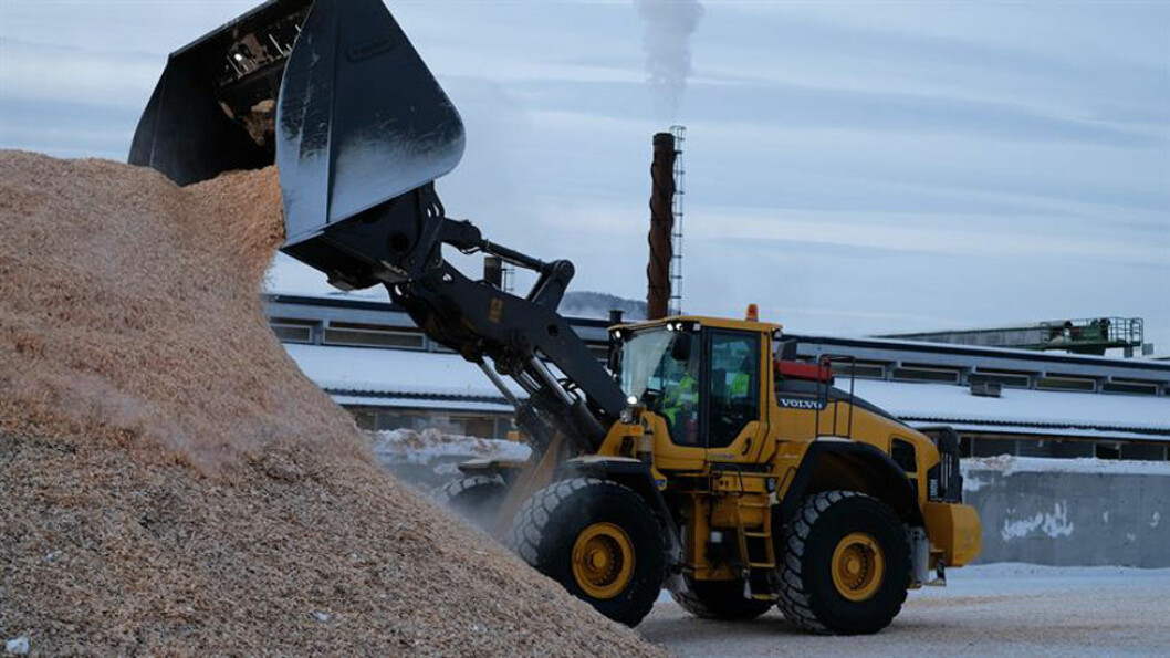Flis og bark fra Moelven Østerdalsbruket er gods som egner seg godt til bulktransport på jernbane. (Foto: Magne Vikøren)