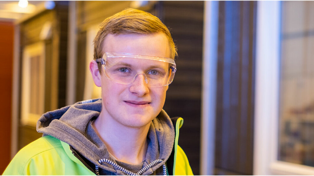 Steinar Halvorsen Berg er utdannet byggingeniør fra NTNU i Gjøvik, og er nå trainee hos Moelven. (Foto: Moelven)