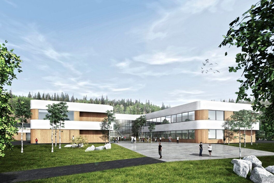 Nye Torvbråten skole. (Arkitekt: Link Arkitektur) Nye Torvbråten skole. (Arkitekt: Link Arkitektur)