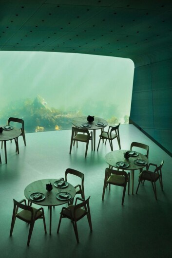 Hamran Snekkerverksted skapte en egen møbelkolleksjon for restaurant Under. (Foto: Inger Marie Grini) Hamran Snekkerverksted skapte en egen møbelkolleksjon for restaurant Under. (Foto: Inger Marie Grini)