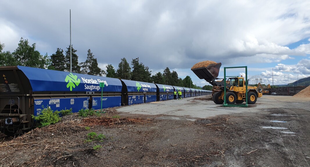 Treindustribedriften Gausdal Bruvoll i Oppland lager byggematerialer i tre. Flis er sidestrøm i produksjonen og blir fraktet til Norske Skog Saugbrugs i Halden der det blir til ulike typer magasinpapir. Treindustribedriften Gausdal Bruvoll i Oppland lager byggematerialer i tre. Flis er sidestrøm i produksjonen og blir fraktet til Norske Skog Saugbrugs i Halden der det blir til ulike typer magasinpapir.