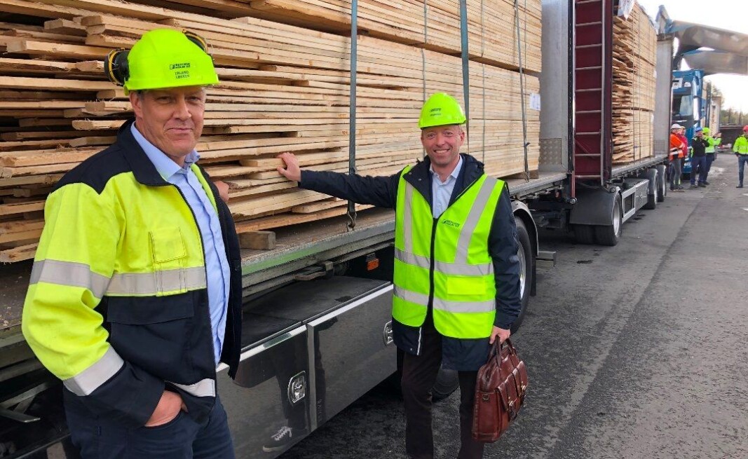 Administrerende direktør Erland Løkken i Bergene Holm AS og statssekretær John-Ragnar Aarseth (H). Administrerende direktør Erland Løkken i Bergene Holm AS og statssekretær John-Ragnar Aarseth (H).