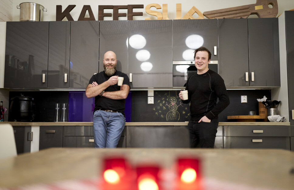 Atle Aune (til venstre) og Eirik Brun-Svendsen eier Arkitre.