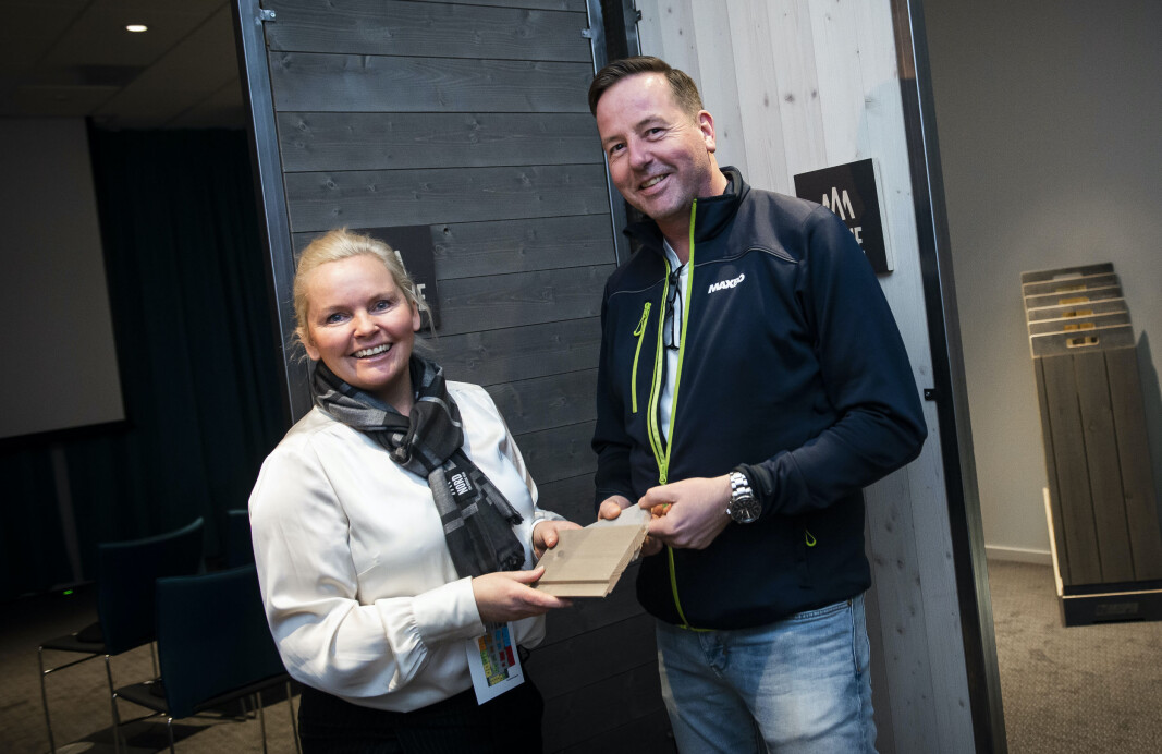 Tone Bente Bergene Holm og Rune Kjølberg fra Maxbo. Tone Bente Bergene Holm og Rune Kjølberg fra Maxbo.
