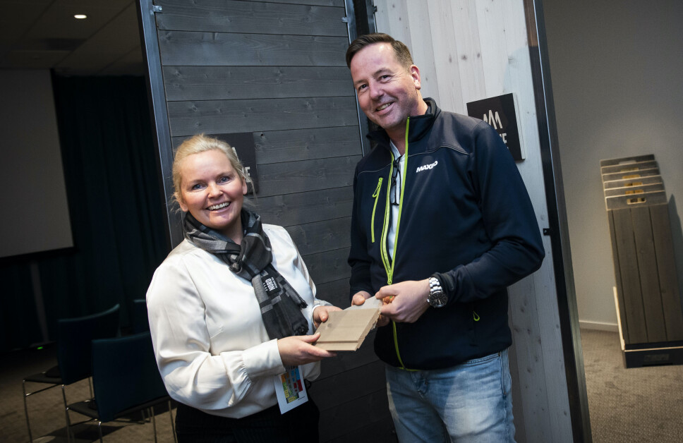 Tone Bente Bergene Holm og Rune Kjølberg fra Maxbo.