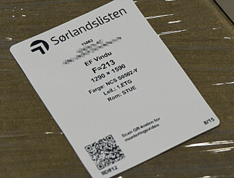 Etiketter med QR-koder skrives ut automatisk etter kundens bestilling og viser hvor på byggeplassen alt hører hjemme. Etiketter med QR-koder skrives ut automatisk etter kundens bestilling og viser hvor på byggeplassen alt hører hjemme.