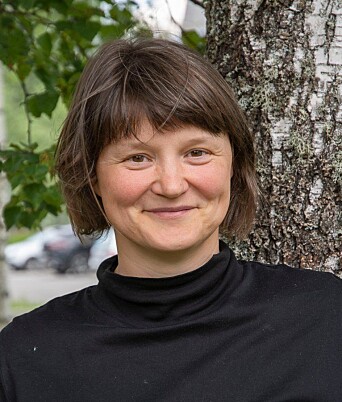 Katrin Zimmer er treteknolog og forsker ved NIBIO på Ås. Sammen med bransjeorganisasjonen Norwegian Wood Cluster forsker hun på nye og bærekraftige måter å utnytte bjørka på. Katrin Zimmer er treteknolog og forsker ved NIBIO på Ås. Sammen med bransjeorganisasjonen Norwegian Wood Cluster forsker hun på nye og bærekraftige måter å utnytte bjørka på.