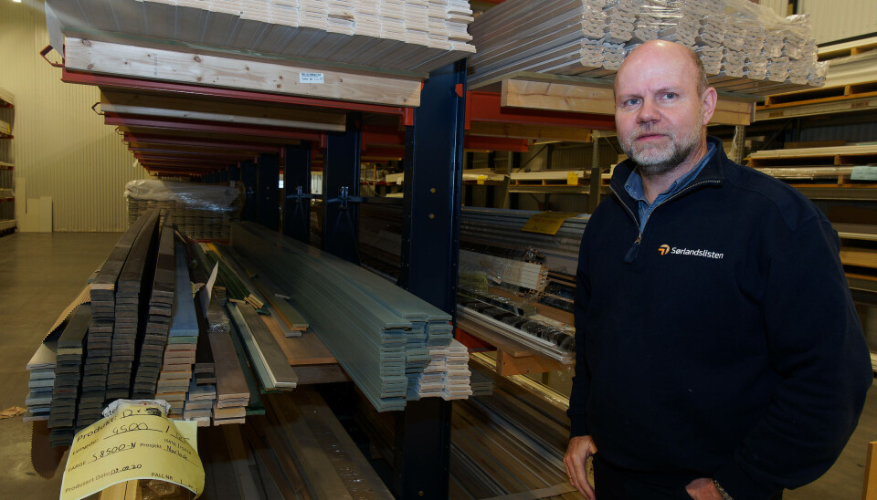 Kjetil Thoresen ved Sørlandslisten AS står bak ideen om Nordens første trefiberfabrikk. Kjetil Thoresen ved Sørlandslisten AS står bak ideen om Nordens første trefiberfabrikk.