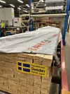 Planker merket 'Sweden'